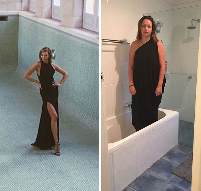 Woman Hilariously Recreates Celebrity Instagram Photos (Part 2)