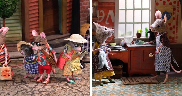 This Artist Creates Miniature Worlds Filled With Anthropomorphic Mice (30 Pics)