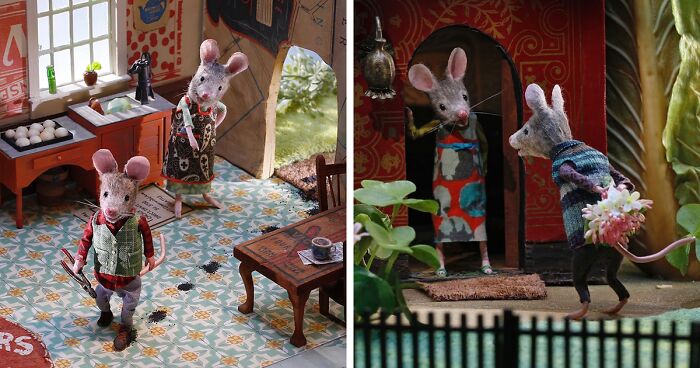 Step Into Mouseland: 30 Charming Miniature Worlds Featuring Anthropomorphic Mice By Maggie Rudy