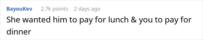 Reddit comment about a date negotiation with high engagement.