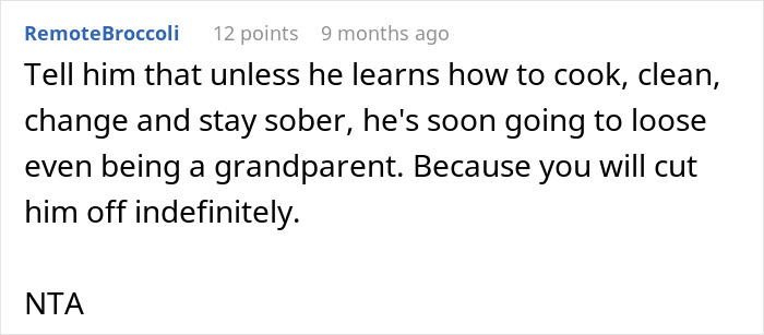 Grandpa Livid After Being Told To His Face He Won’t Babysit Kid As He’s Incompetent And Ignorant