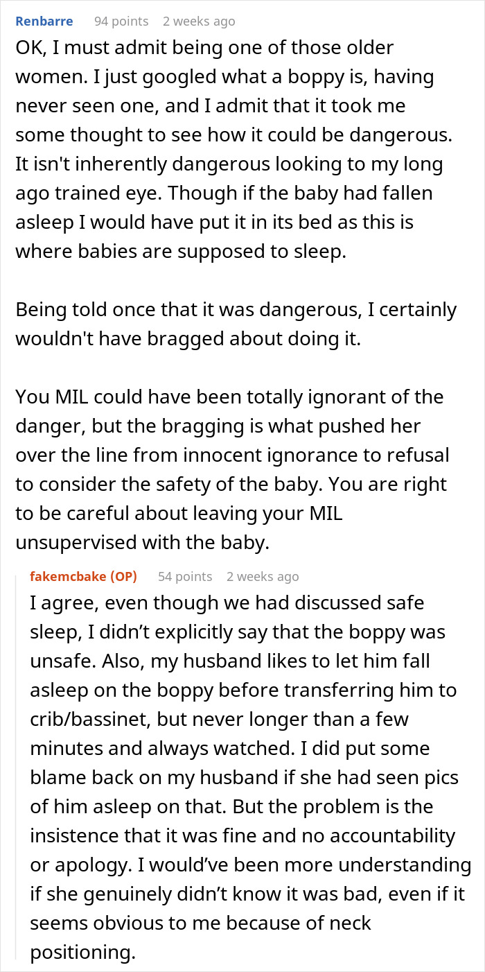 MIL Lets Infant Sleep Unsafely And Go Without Food For 7 Hours, Stunned When Banned From Babysitting