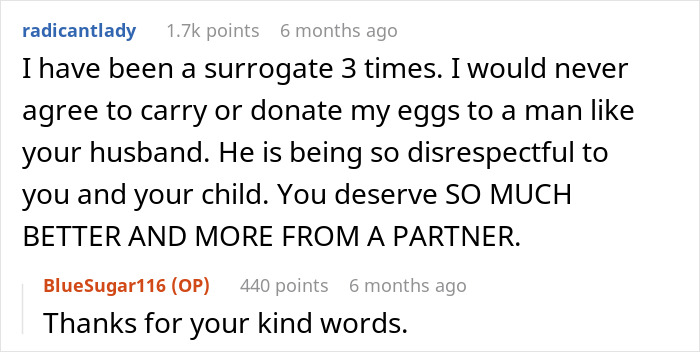 Reddit comments discussing a man's disrespect towards wife and child, mentioning Asian features and support for the wife.