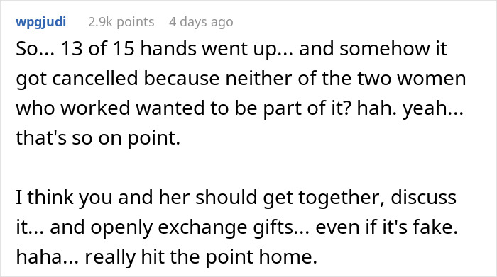 Female Employees Have Had Enough Of Planning Secret Santa, All Refuse To Participate This Year