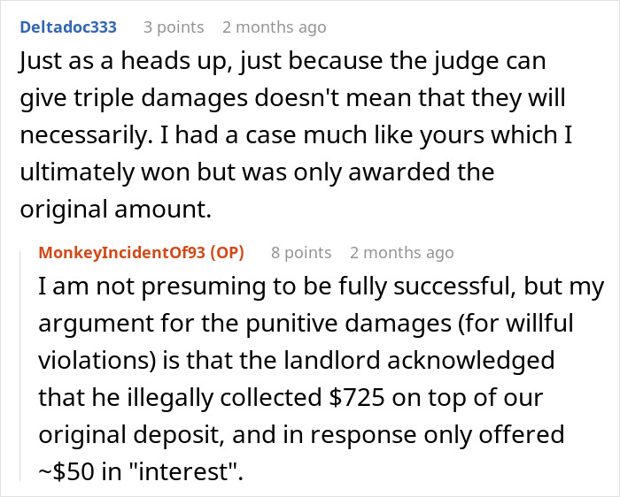 ChatGPT helps tenant argue against landlord in court for illegal deposit collection.