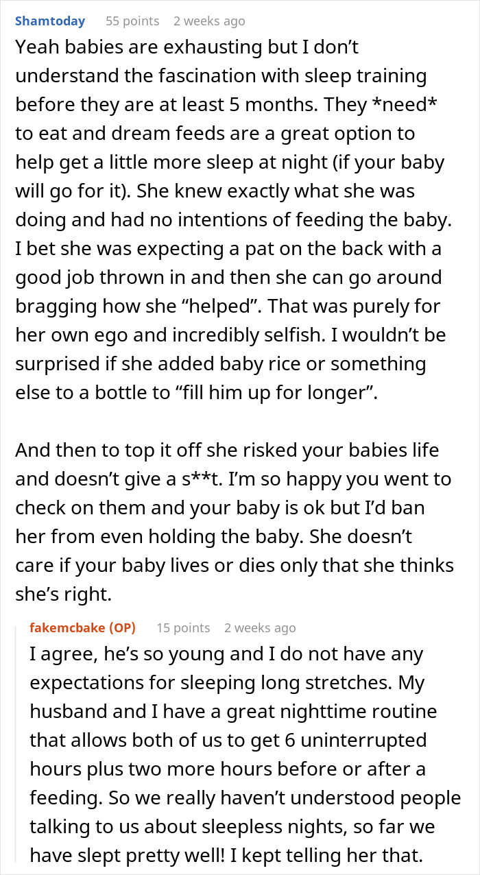 MIL Lets Infant Sleep Unsafely And Go Without Food For 7 Hours, Stunned When Banned From Babysitting