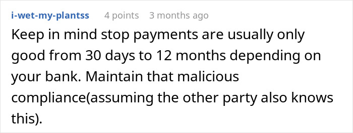 Comment discussing HOA fake violations and payment compliance strategies.