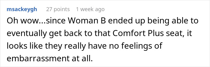 Woman Pays For Premium Seat On Long Flight, Verbally Abused By Two Ladies When She Refuses To Move