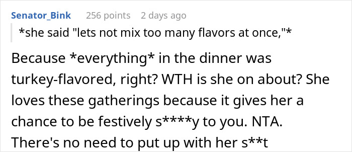 Lady Leaves Family Thanksgiving Dinner As Mom Hides Her Cake And Brings Out Own "Back-Up" Pie