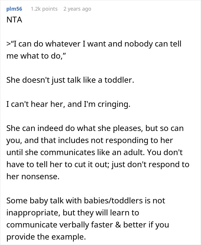 27YO Keeps Using Nonsense “Baby Talk,” Making Everyone Lose Their Minds, Sis Finally Snaps At Her