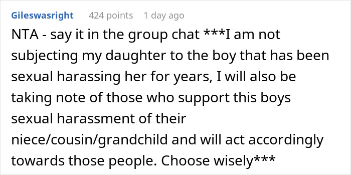 Dad And Daughter Refuse To Attend Family Trip Over One Person: "Really Need A Wake-Up Call"