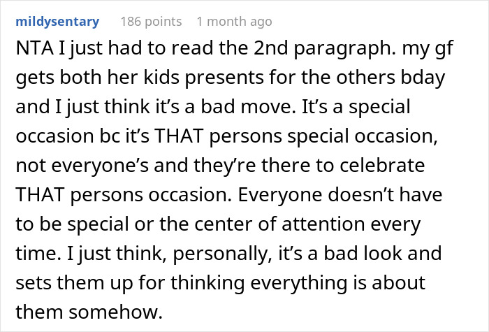 Text expressing concern about parents letting kids blow out birthday candles to avoid tantrums, featuring an uncle's perspective.