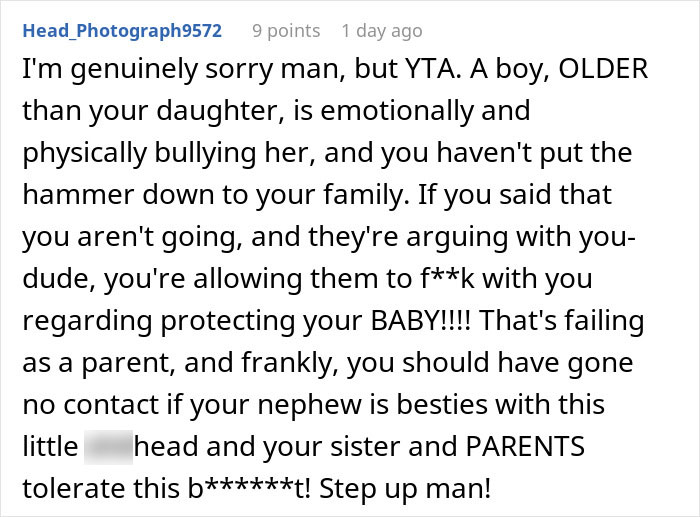 Dad And Daughter Refuse To Attend Family Trip Over One Person: "Really Need A Wake-Up Call"