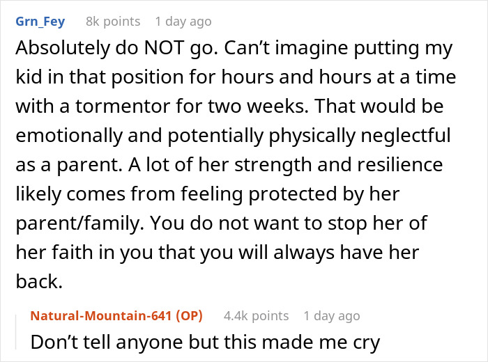 Dad And Daughter Refuse To Attend Family Trip Over One Person: "Really Need A Wake-Up Call"