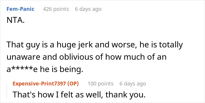 Reddit comment shaming a judgmental American for mocking mispronunciation.