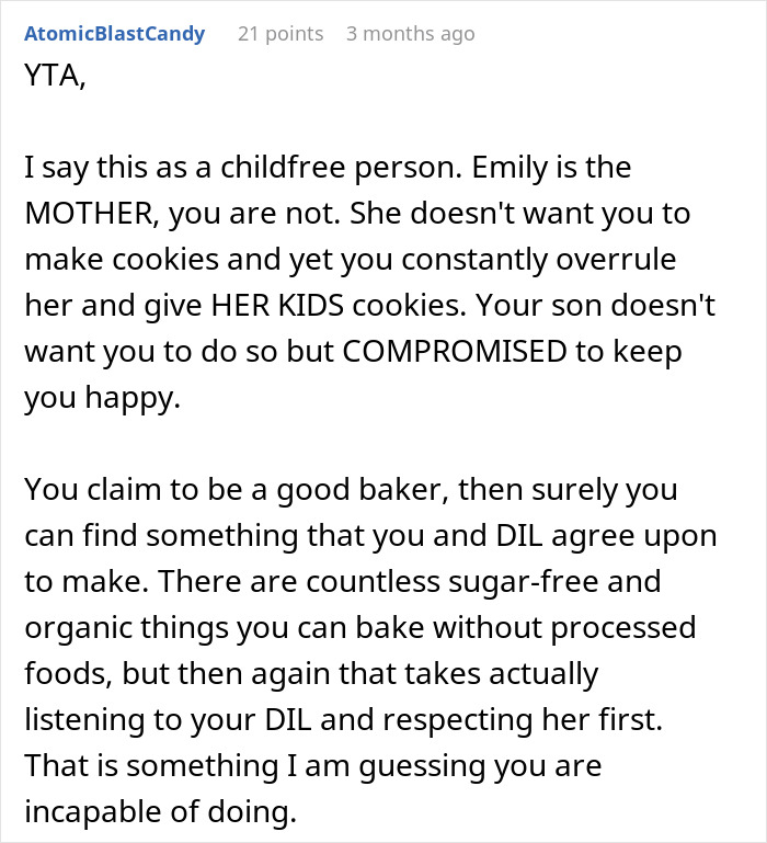 “I Will Not Apologize”: DIL Throws Away Grandparent’s Homemade Cookies, Babysitting Boycott Follows