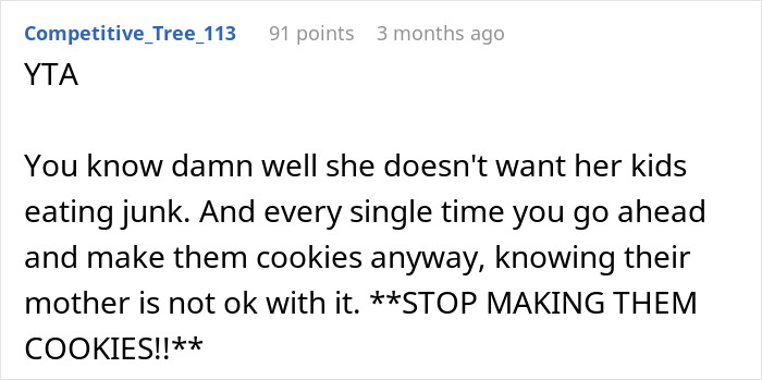 “I Will Not Apologize”: DIL Throws Away Grandparent’s Homemade Cookies, Babysitting Boycott Follows