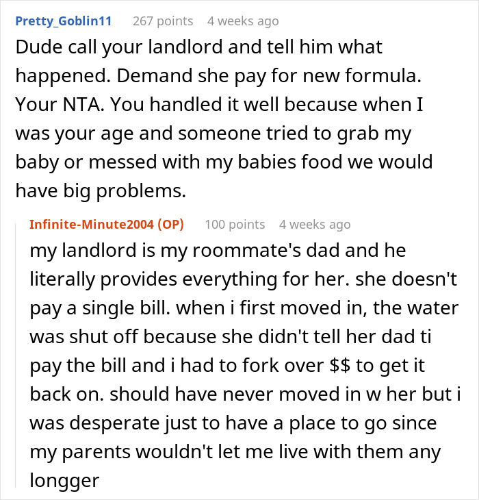 Roommate Claims Baby Formula Is "Poison," Throws All Of It In The Trash