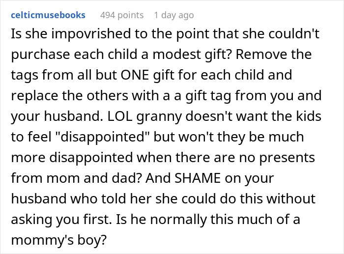 Woman Blows Up After Catching MIL Putting Her Tags On Gifts That She Didn’t Buy