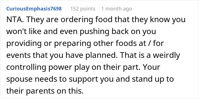 Text highlights the conflict over favorite pizza place and control issues.