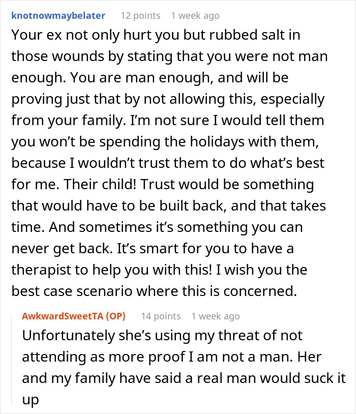 Guy Seeks Advice Online: “My Family Invited My Ex To Thanksgiving And Christmas”