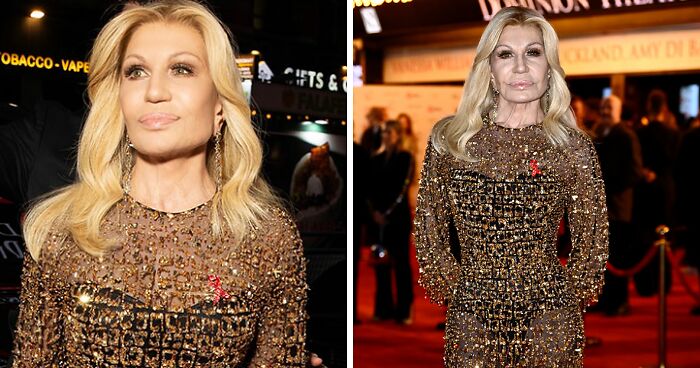 “The Lord’s Work”: Donatella Versace Flaunts “New Face” At Devil Wears Prada Musical Premiere