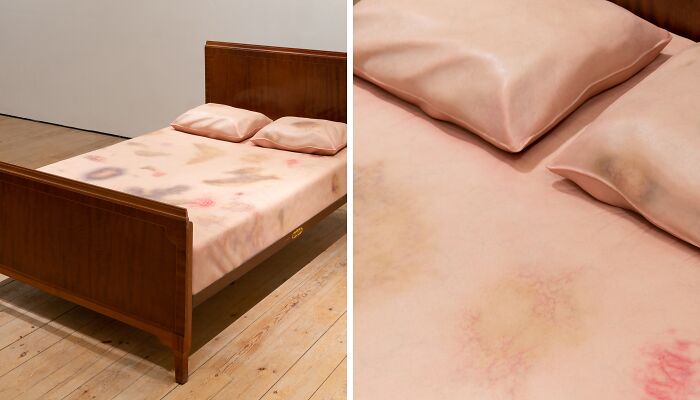 The Bed Is A Sculpture By Artist Maayan Sophia Weisstub, Aimed At Raising Awareness About Domestic Abuse