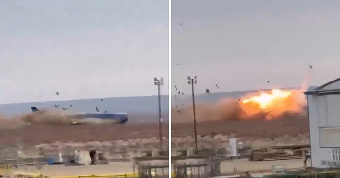 Terrifying Christmas Day Plane Crash Fireball Caught On Camera Claims Over 40 Lives: 