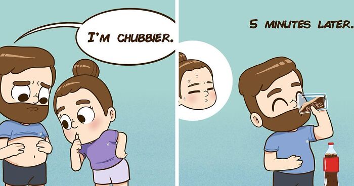 38 Comics By Pibubear That Perfectly Sum Up What It's Like To Live With Your Loved One (New Pics)