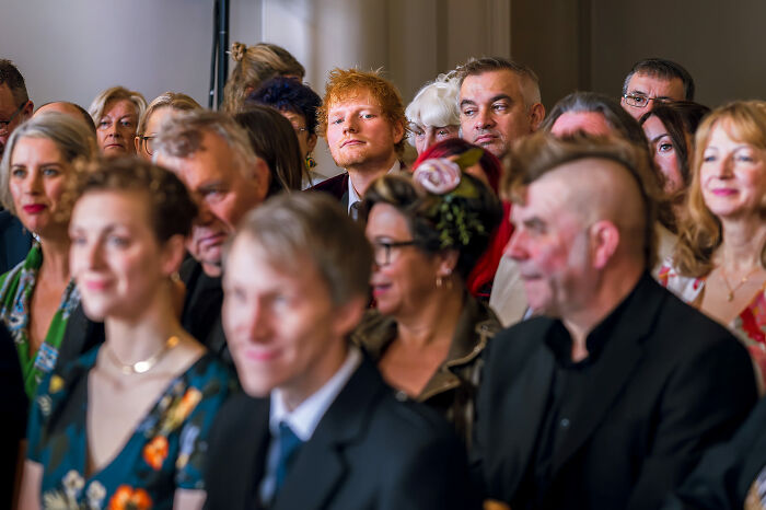 Ed Sheeran During The Wedding Ceremony