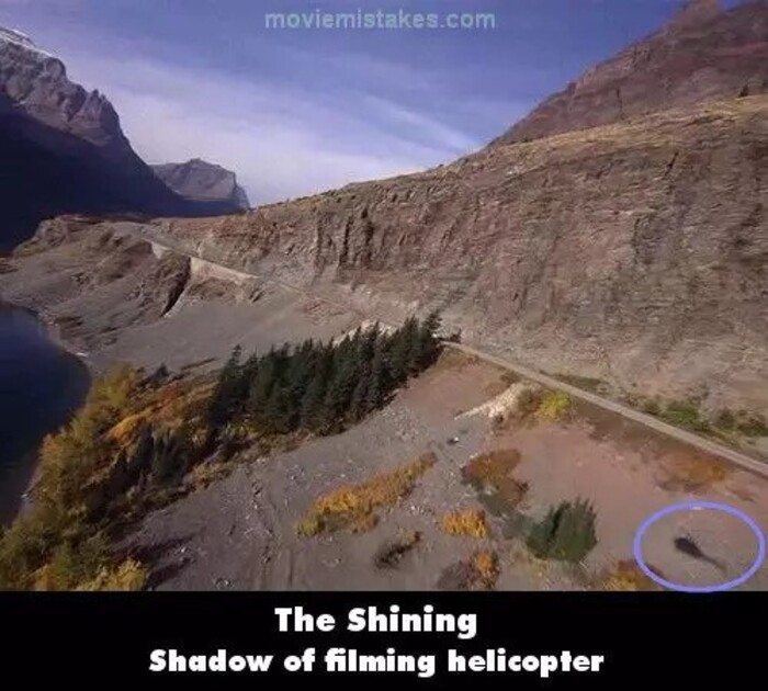 Shadow Of Filming Helicopter