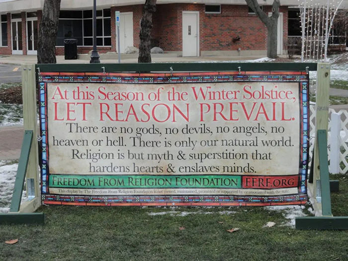 "Happy Holidays!": Christian And Atheist Groups Engage In Billboard War This Christmas