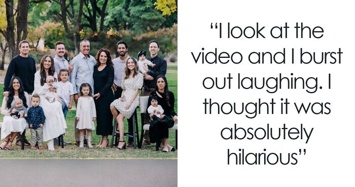 Family Pranks Mom During Christmas Card Photoshoot, But The Internet Isn’t Too Sure