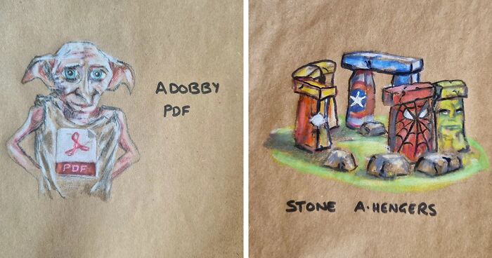 Yet Another 40 Dad Jokes And Puns That I Drew On My Daughters’ Sandwich Bags