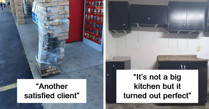 “Another Satisfied Client”: 80 Funny Times Cheap Contractors Didn’t Even Try To Do Their Job