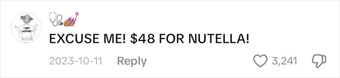 Comment on grocery cost in the Arctic: "Excuse me! $48 for Nutella!" with emojis and likes visible.