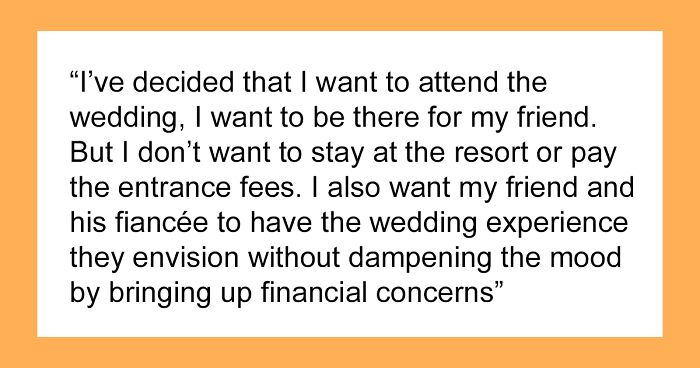 Couple Gets Invited To A Destination Wedding, Is Expected To Spend Nearly $4k