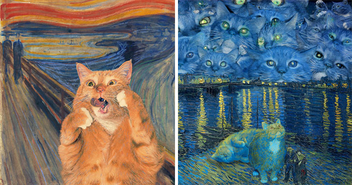 15 Cat-Infused Reproductions Of Famous Classical Paintings Created By This Artist (New Pics)