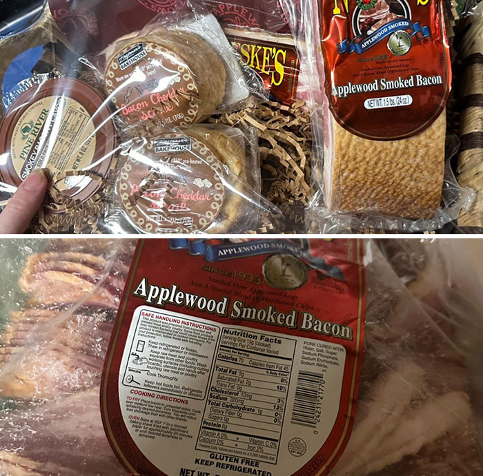 My FIL Passed Away In October. Every Year For Christmas, He Would Send Us Bacon. I Decided To Surprise My Husband By Ordering Some. He Also Decided To Surprise Me. We Even Ordered It Within 24 Hours Of Each Other. We Ended Up With Almost 8 Lbs Of Bacon And It Gave Us A Good Laugh And Memory