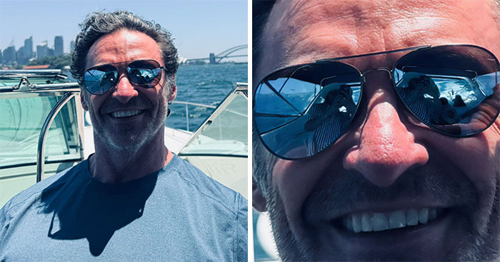 “Very Stalkerish”: Mystery Woman Reflected In Hugh Jackman’s Sunglasses Triggers Speculation