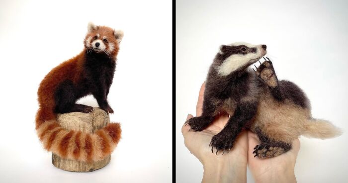 30 Needle-Felted Animal Sculptures By Mikaela Bartlett That Are Full Of Charm And Character