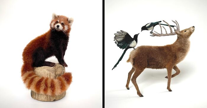 30 Charming Needle-Felted Animals Made By Mikaela Bartlett