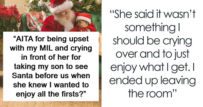 New Mom Cries After MIL Takes Baby To See Santa For The First Time