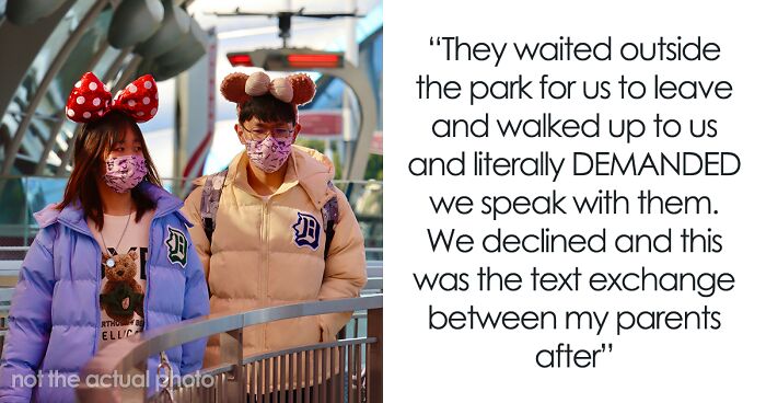 Netizens Can’t Believe Audacity Of Helicopter Parents Who Stalked 24YO Daughter On Disneyland Date