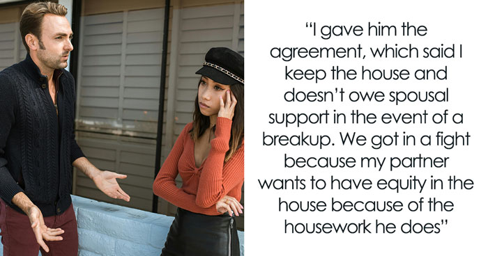 GF Is Flabbergasted After Jobless BF Insists He Gets Equity In Her Home Due To Housework He Does