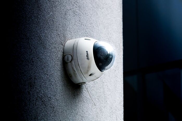 Security camera monitoring a casino, capturing unseen behind-the-scenes activities.