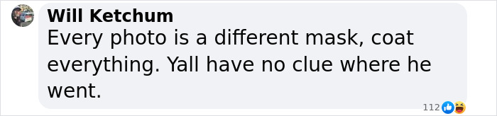 Comment by Will Ketchum discussing disguise tactics related to security insights and an assassin.