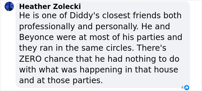 Text message alleging Jay-Z's involvement in parties with Diddy, referencing personal and professional connections.