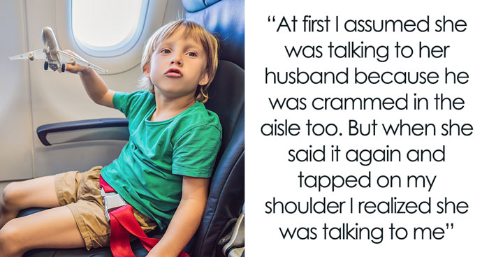 Mom Ignores Child’s Tantrum On Plane, Scolds Man For Not Giving Them Space, He Refuses To Cooperate