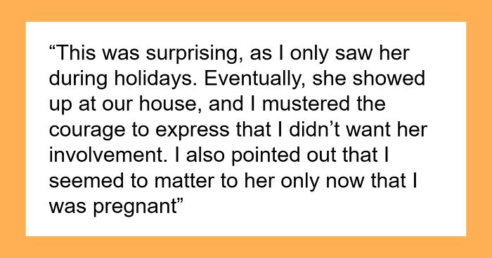 Mom Scolds Daughter For Not Having Kids Right After Marriage, She Cuts Contact Once She’s Pregnant 